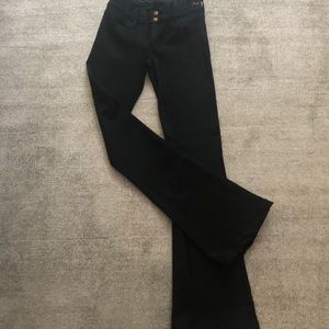 Goldsign black stretch bell bottoms
